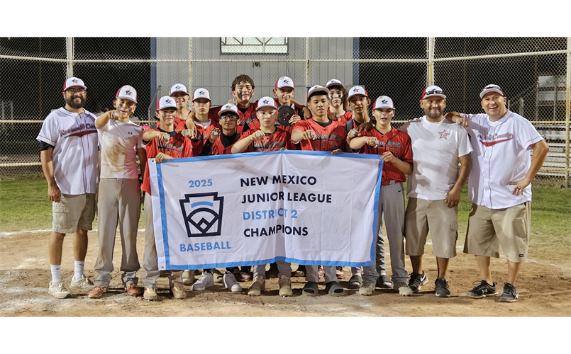2025 Junior Baseball NM District 2 Champs